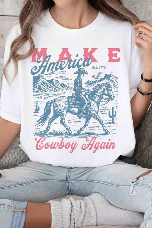 AMERICA COWBOY AGAIN GRAPHIC TEE