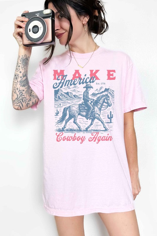 AMERICA COWBOY AGAIN GRAPHIC TEE