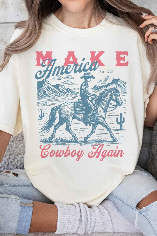 AMERICA COWBOY AGAIN GRAPHIC TEE