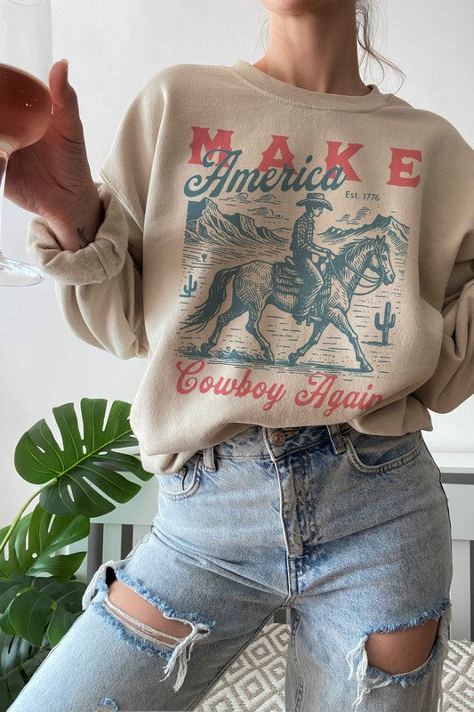 AMERICA COWBOY AGAIN GRAPHIC SWEATSHIRT